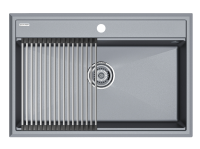 Комплект: Мойка STEPIA 80 + ролл-мат STEP PM117551-GRM+R375-BS