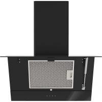 Наклонная вытяжка TEMPER 60 BK, черный